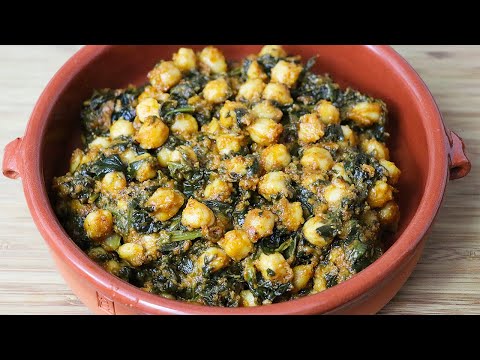 Garbanzos con espinacas | Receta vegana.