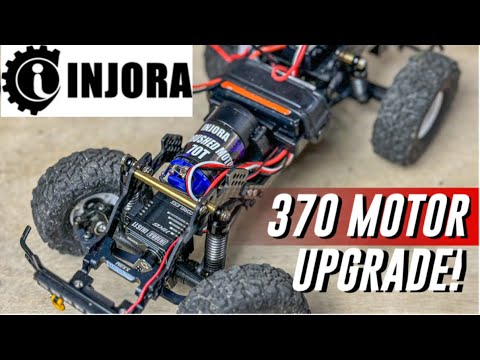 Injora 370 Motor Kit for the Traxxas TRX4M! First Look, Install, Run & Review!