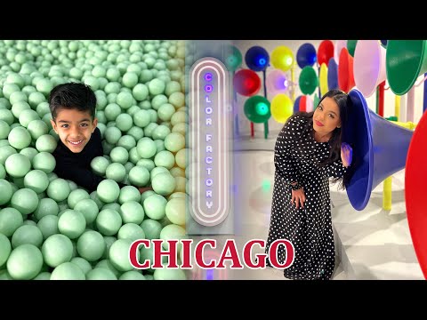 Walking thru each room at the Color Factory in Chicago, Illinois!