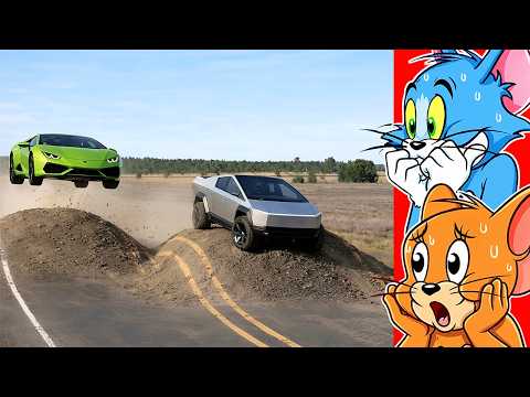 Cars vs Huge Bulges on The Road in BeamNG Drive!