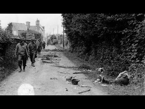 U.S. Troops Advance Past Fallen Germans…And This EXACT Spot Today #21
