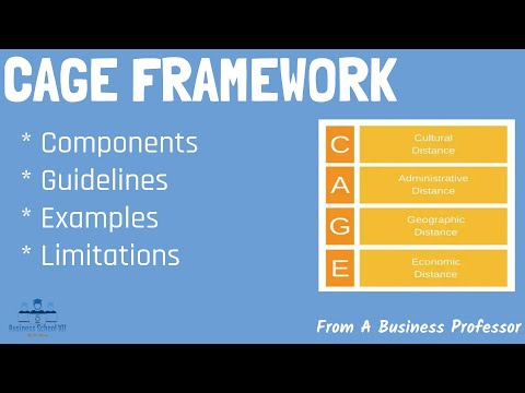 CAGE Framework (Distance Framework) | From A Business Professor