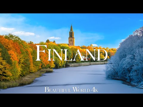 Finland 4K Winter & Autumn Film - Calming Piano Music - Travel Nature
