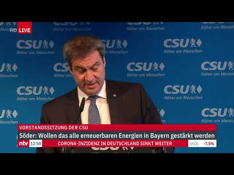 LIVE: Pressekonferenz mit Markus Söder nach der CSU-Vorstandssitzung
