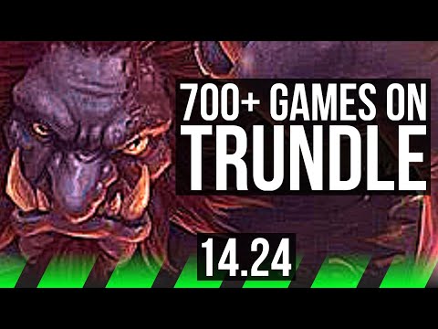 TRUNDLE vs HECARIM (JGL) | 700+ games | NA Master | 14.24