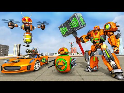 ROBOT PERANG BERUBAH JADI MOBIL BOLA | Robot Ball Car Transform Game : Car Robot Games