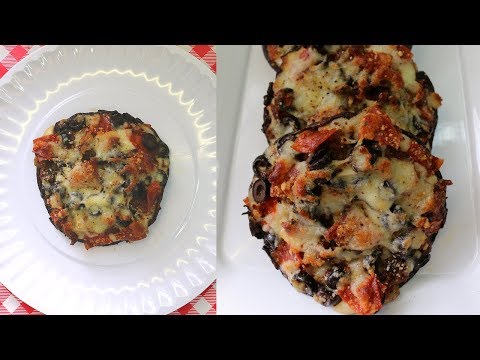 YUMMY PORTOBELLO MUSHROOM PIZZA!! LOW CARB & KETO FRIENDLY!!
