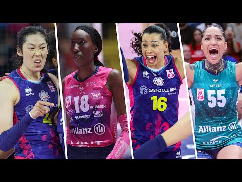 ALL "MEGA RALLY" of the match Scandicci - Milano | Lega Volley Femminile 2023/24
