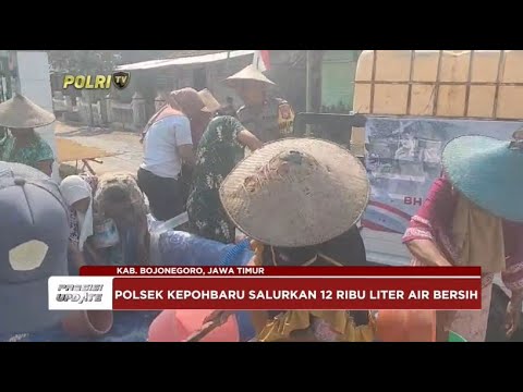 PRESISI UPDATE : POLSEK KEPOHBARU SALURKAN 12 RIBU LITER AIR BERSIH 30/08/2024 18.00