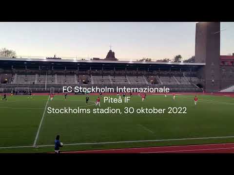 FC Stockholm Internazionale - Piteå IF, Stockholms stadion, 30 oktober 2022