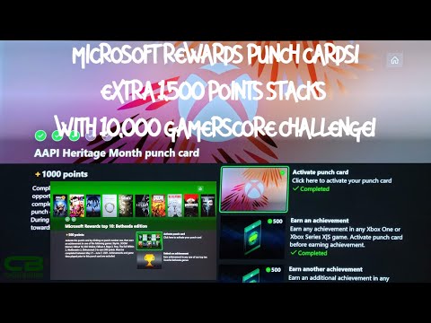 AAPI Heritage & Top 10 Microsoft Rewards Punch Cards - 1,500 Points, Adds To Gamerscore Challenge!