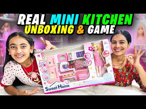 REAL MINI KITCHEN | MINI KITCHEN HOUSE TOUR | COOKING GAME | My Birthday Gift by NANI😍
