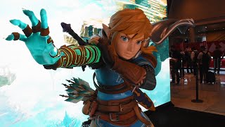 Incredible Link Statue from The Legend of Zelda: Tears of the Kingdom Booth at PAX East 2023