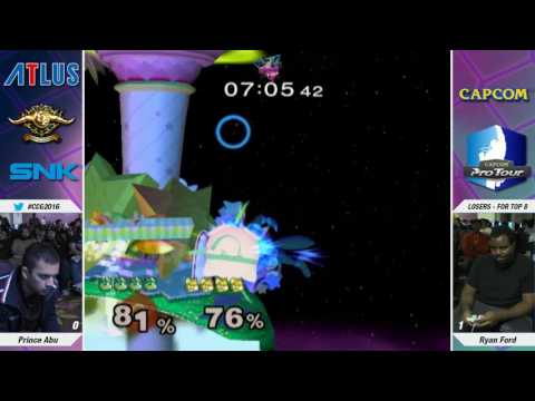 CCG2k16 SSBM Singles Losers Top 64   Ryan Ford vs Prince Abu