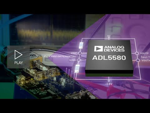 ADL5580 Fully Differential 10 GHz ADC Driver with 10 dB Gain