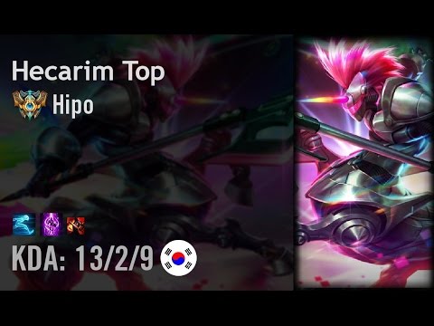 Hecarim Top vs Ekko - Hipo - KR Challenger Patch 6.11