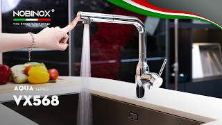 VÒI RỬA BÁT DÂY RÚT NOBINOX AQUA VX568 video 1