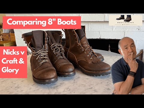 Comparing the high-end Nicks Overlander with the budget Craft & Glory Combat Boot