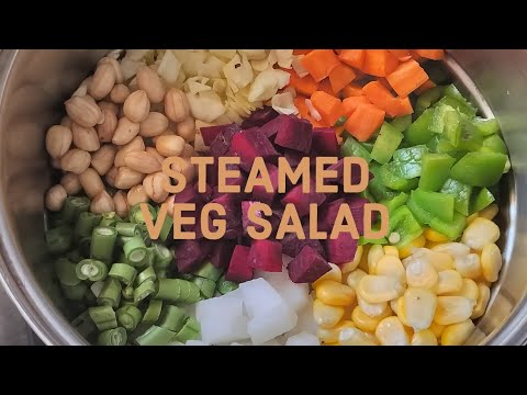 STEAMED VEG SALAD 🥗 || Fast, Easy and Delicious! || Healthy Recipe || #musttry #youtube