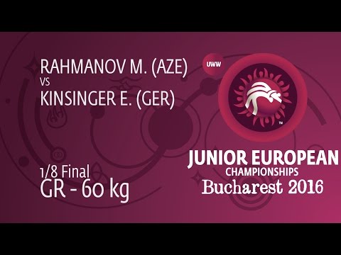 1/8 GR - 60 kg: M. RAHMANOV (AZE) df. E. KINSINGER (GER), 1-0