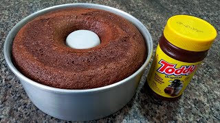 BOLO DE CHOCOLATE COM TODDY - SIMPLES E FOFINHO 