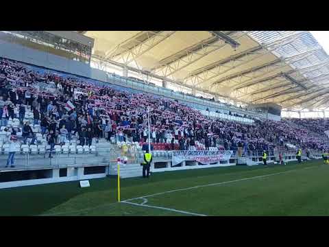 Doping kibiców w meczu ŁKS Łódź - Znicz Pruszków