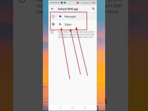 how to set Default SMS app  for Infinix mobile #shorts