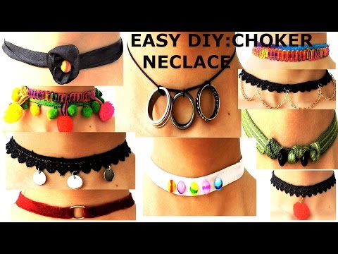 DIY: 10 CHOKER Necklace from old stuff | EASY and QUICK / 2 min Work Video