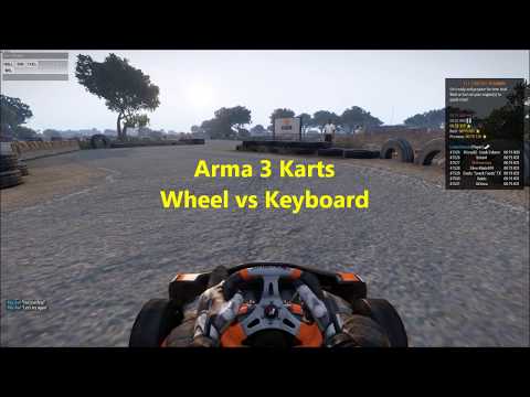 ArmA 3 Karts: Wheel vs Keyboard