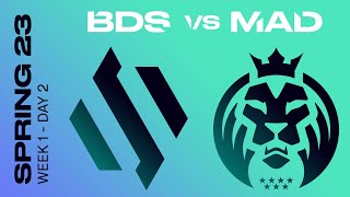 LEC Spring Split 2023 - W1D2 - BDS vs MAD