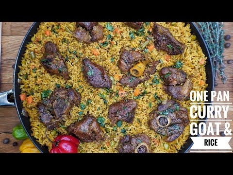 FALL OF THE BONE  ONE PAN CURRY GOAT AND RICE