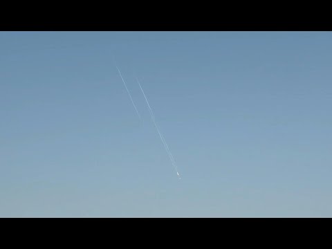 Trails of smoke over Jordan's capital as Iran launches missiles at Israelish | AFP