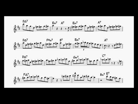 [E♭ transcription] It's You Or No One - Phil Woods Solo Transcription