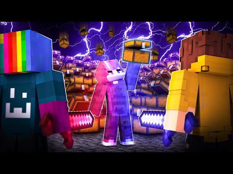 Otworzyliśmy 100 Legendarnych Skrzynek w Minecraft.. (Lamek vs Faazi)