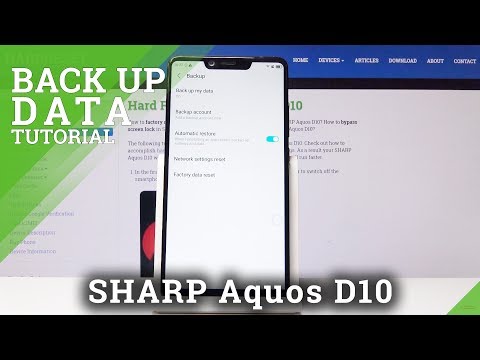 How to Enable Google Backup in SHARP D10 - Data Protection Feature
