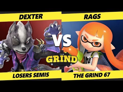 Smash Ultimate Tournament - Dexter (Wolf)  Vs. Rags (Inkling) The Grind 67 SSBU Losers Semis