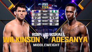UFC Debut: Israel Adesanya vs Rob Wilkinson  Free 