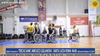 preview picture of video 'WWW,TERAMOWEB.IT - Basket Carrozzina A1 - Giulianova - S.Lucia Roma: 46-68 - PalaCastrum 13.12.2014'