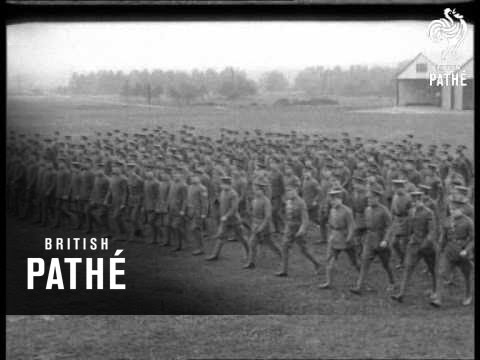 Troops Marching In Line (1914-1918)