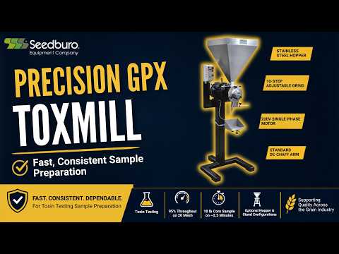 Precision GPX TOXMILL Disc Mill: Efficient Sample Preparation for Mycotoxin Testing