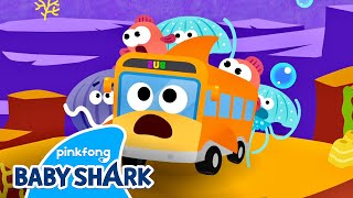 🚌 The Wheels on the Shark Bus | Bus Song for Kids | Baby Shark Bus | Baby Shark Official