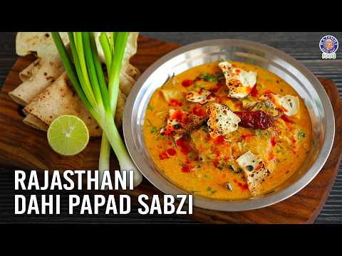 Rajasthani Dahi Papad Sabzi