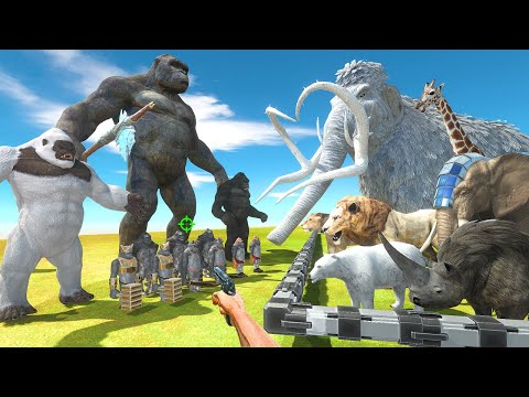 FPS Avatar Rescues Animals and Fights Mutant Primates - Animal Revolt Battle Simulator