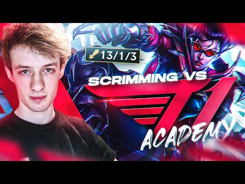 Playing scrims vs T1 Academy (Onion, Shrimp, Nemesis, Wind, LS)