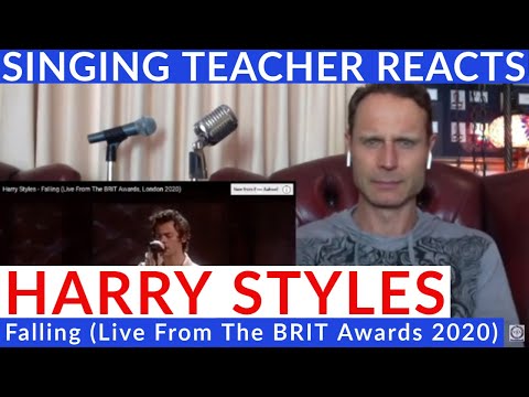 Harry Styles - Falling (Live From The BRIT Awards 2020) Singing Teacher Reacts