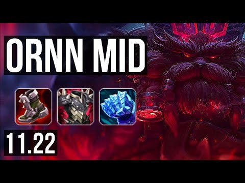 ORNN vs GALIO (MID) | 3/1/11, 1.4M mastery, 400+ games, Rank 13 Ornn | NA Master | 11.22
