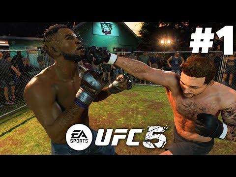 EA Sports UFC 5 Career Mode Gameplay Walkthrough Part 1 - Backyard Brawl