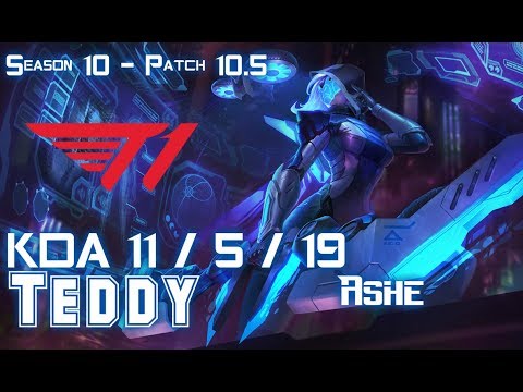T1 Teddy ASHE vs KALISTA ADC - Patch 10.5 KR Ranked