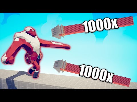 1000x OVERPOWERED SPEAR THROWER vs UNITS - TABS | Totally Accurate Battle Simulator 2024