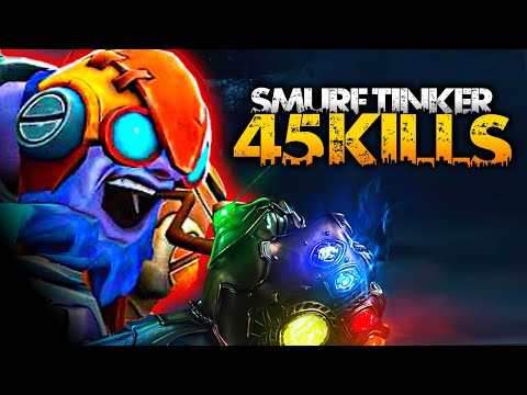 OMG! 45KILLS! SMURF TINKER IMMORTAL RANK | DOTA 2 7.32D | TINKER